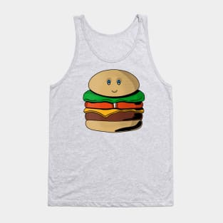 Adorable Cute Burger Hamburger Kawaii Tank Top